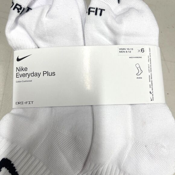 Nike Everyday Plus Cushioned Training Ankle Socks Size Men 8-12 Women 10-13 NWT - Picture 3 of 7